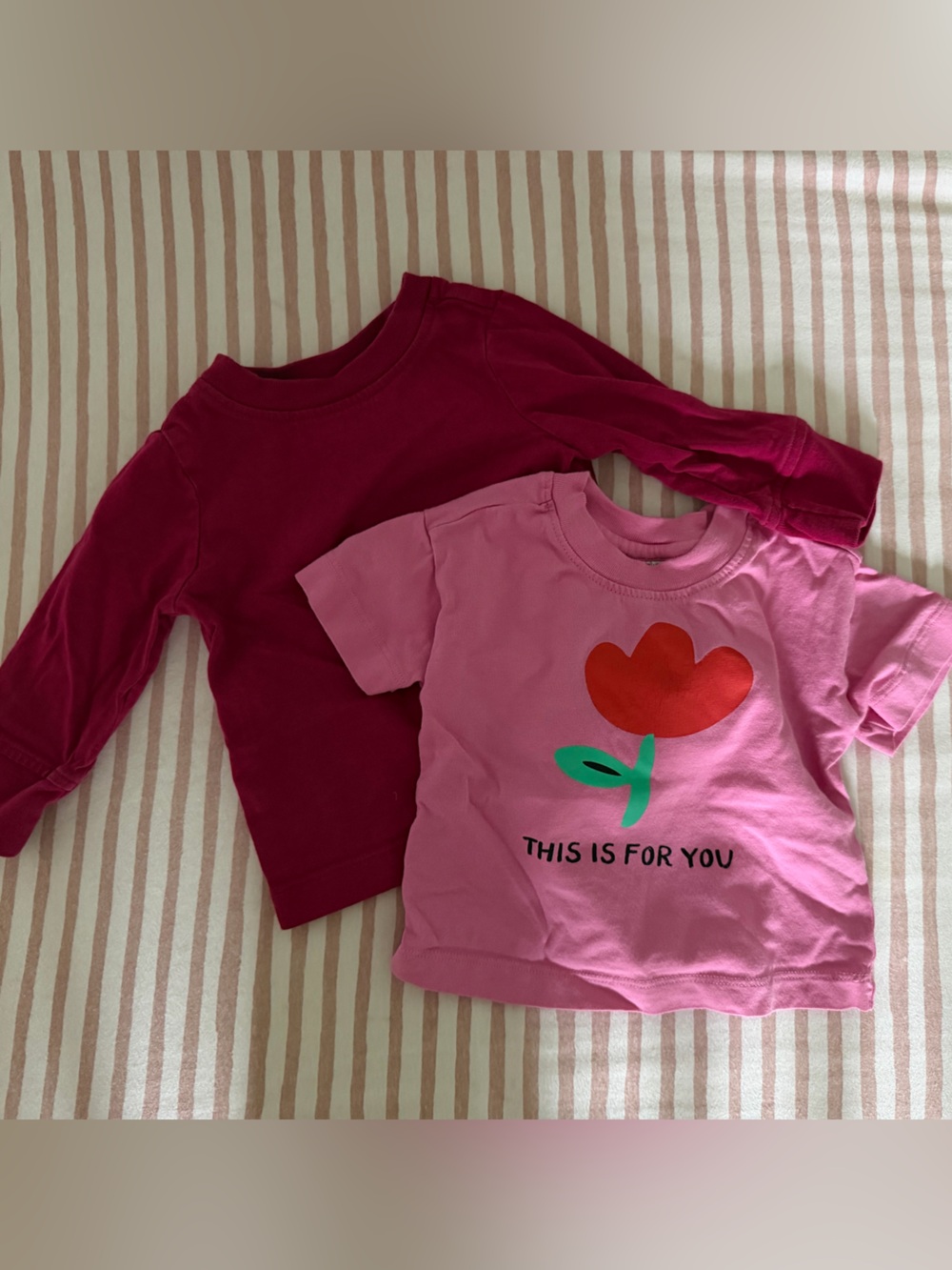 Hanna Andersson Pink Short-Sleeve Tee & Magenta Long-Sleeve Top - 2-Pack